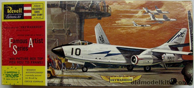 Revell 1/84 A3D (A-3) Skywarrior - Famous Artist and 50th Anniversary of Naval Aviation Issue, H177-98 plastic model kit